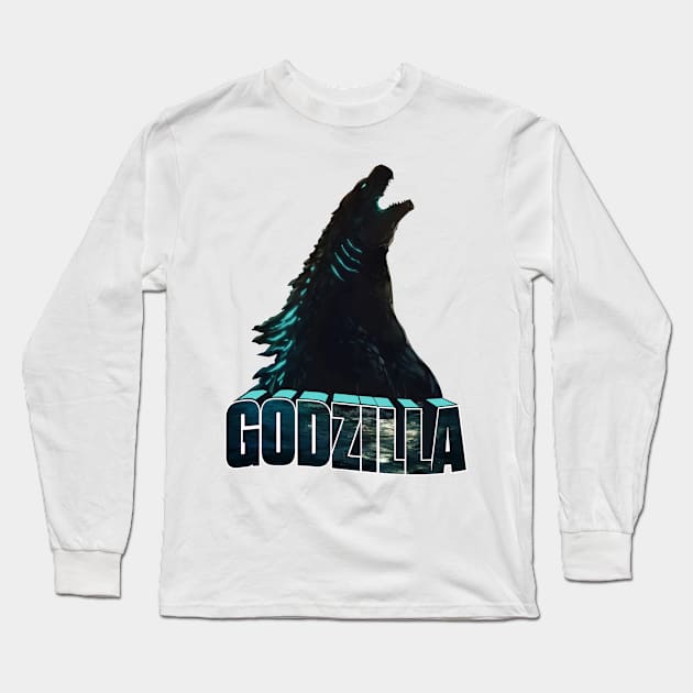 godzilla v2 Long Sleeve T-Shirt by unknow user